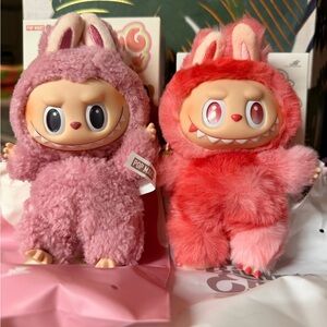 Set of 2 Pop Mart Pink Labubus NIB